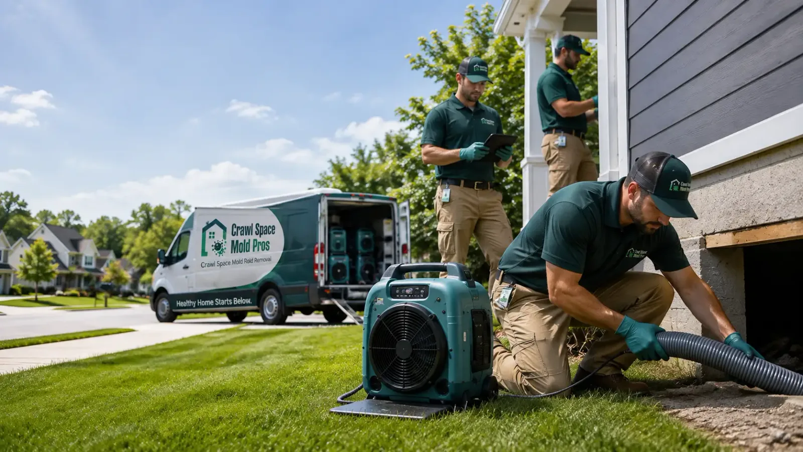 Crawl Space Mold Removal in Calmar, IA